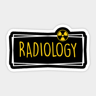 Radiology, technologist's radiologic Xray Sticker